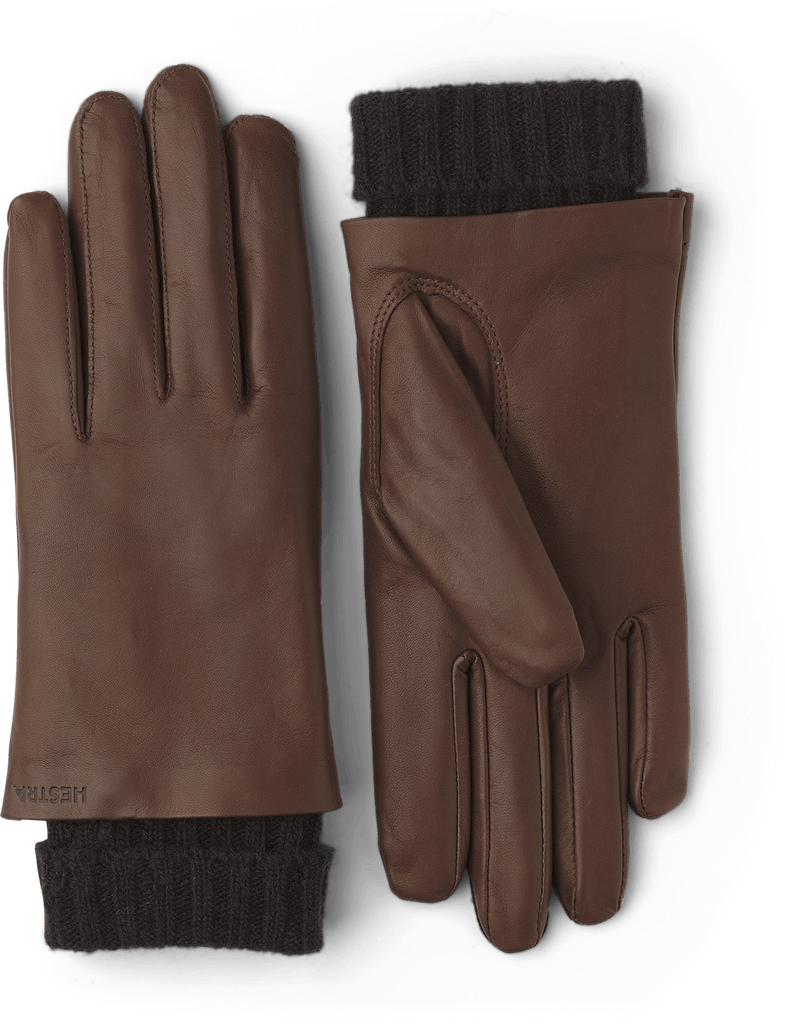 Hestra-Megan Leather Gloves-Hats & Scarves-Chestnut-8-Much and Little Boutique-Vancouver-Canada
