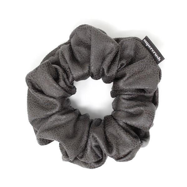 Supercrush-Skinny Scrunchie-Hair Accessories-Gunmetal V. Leather-O/S-Much and Little Boutique-Vancouver-Canada