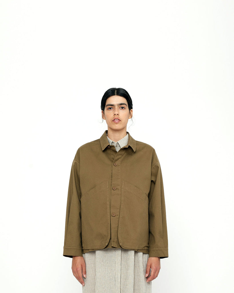 7115 by Szeki-Signature Pocket Panel Shirt Jacket-Outerwear-Kelp-Small-Much and Little Boutique-Vancouver-Canada