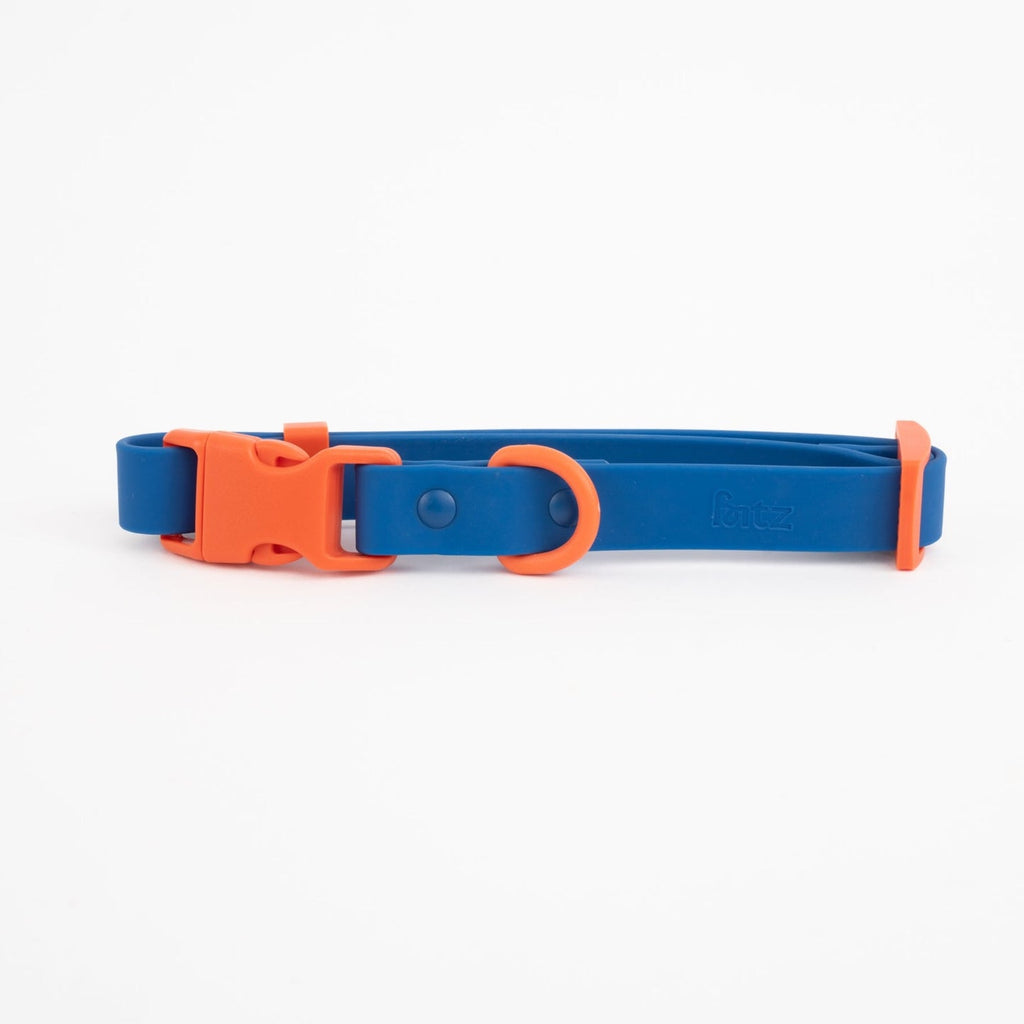 Approved by Fritz-Dog Collar-Pets-Blue/Orange-Small-Much and Little Boutique-Vancouver-Canada