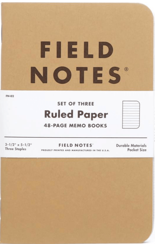 Field Notes-3-Pack Original Kraft Memo Books - Ruled-Journals & Stationery-Much and Little Boutique-Vancouver-Canada
