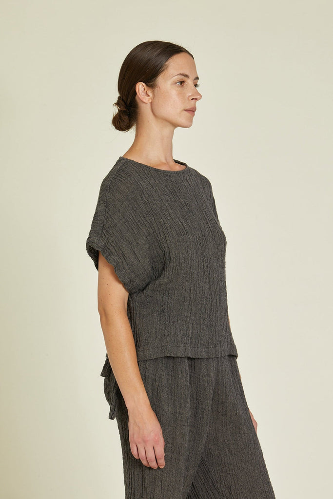 Black Crane-Basic Crew Top-Casual Tops-Much and Little Boutique-Vancouver-Canada