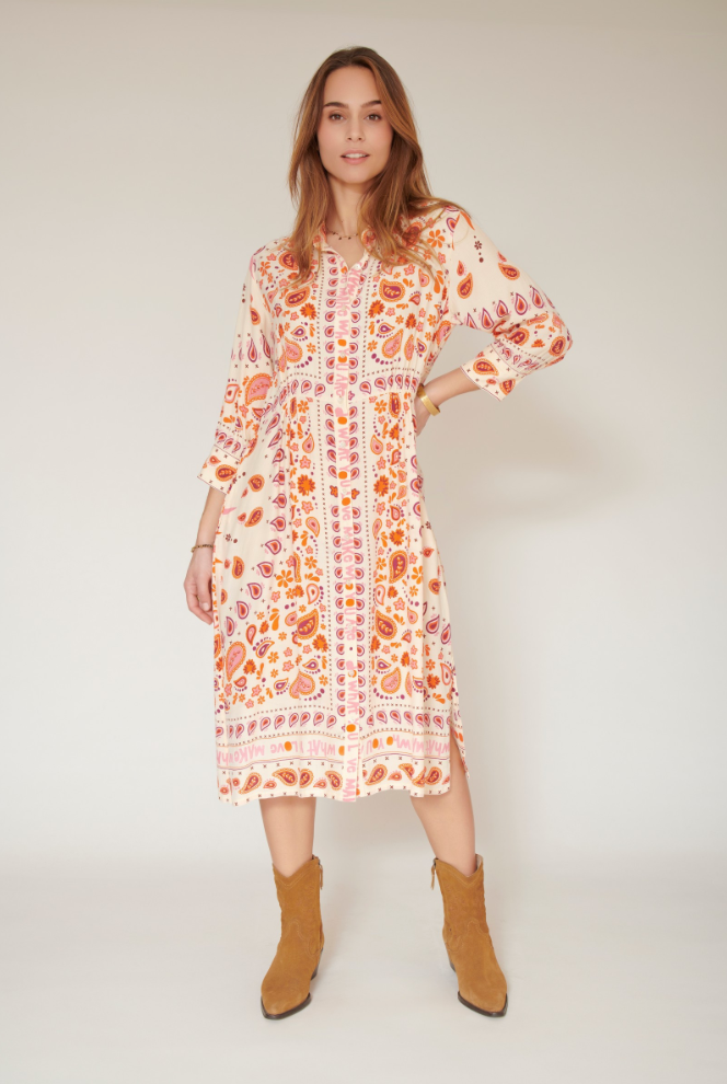 MKT-Rimini Paisley Dress-Dresses-women's-34/XSmall-Much and Little Boutique-Vancouver-Canada