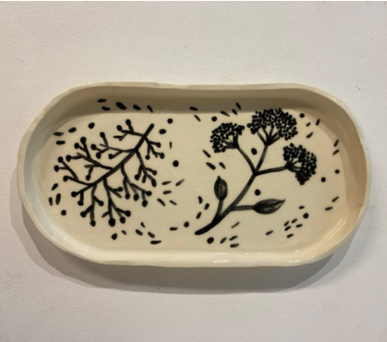 Hillary Webb-Tray with Hand Painted Decoration-Art & Decor-Much and Little Boutique-Vancouver-Canada