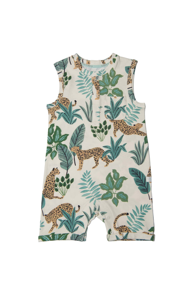 Loulou Lollipop-Short Romper-Clothing-Tropical Jungle-0-3 Months-Much and Little Boutique-Vancouver-Canada