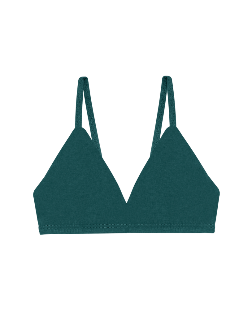 HUHA-Mineral TRIANGLE Bralette-Undergarments-Green-XSmall-Much and Little Boutique-Vancouver-Canada