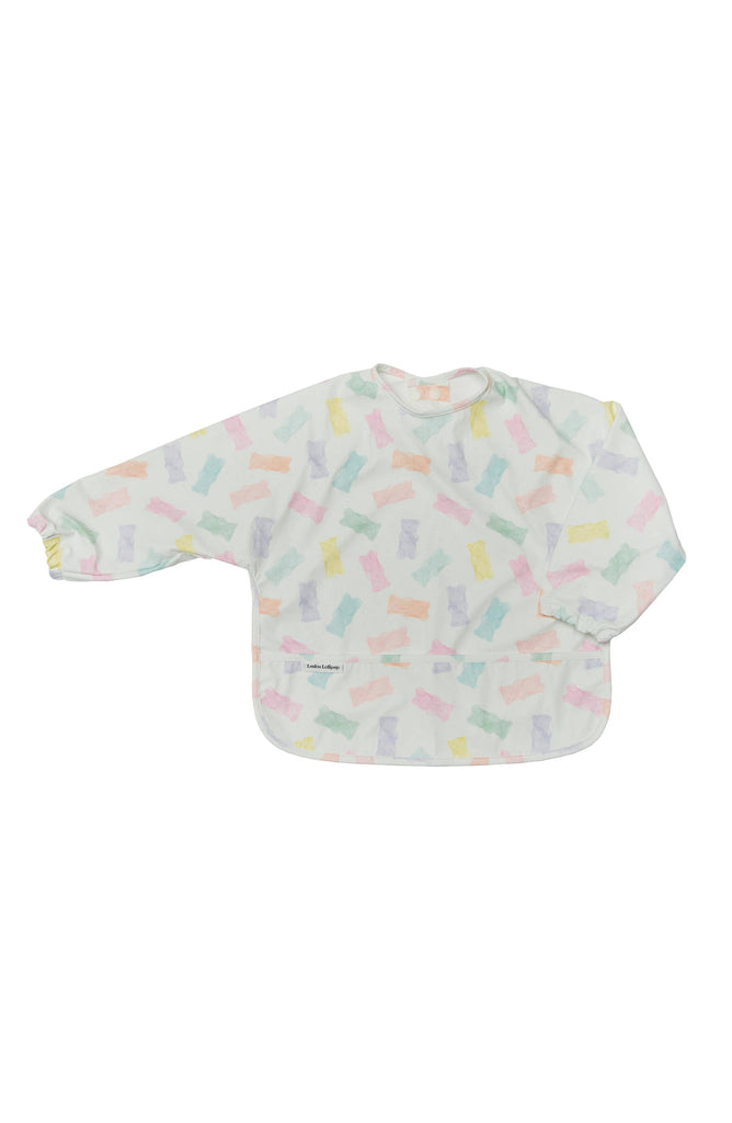 Loulou Lollipop-Long Sleeve Waterproof Bib-Everyday Essentials-Gummy Bears-Much and Little Boutique-Vancouver-Canada