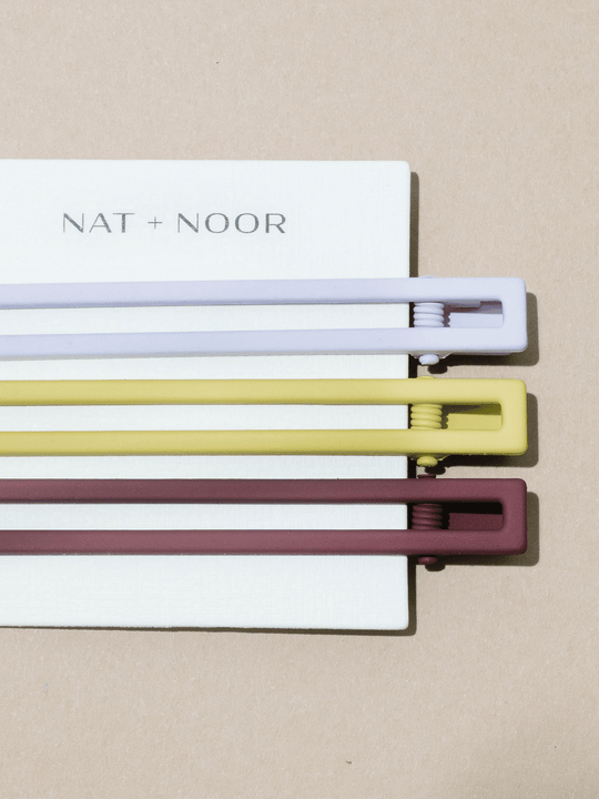 Nat and Noor-Yarrow Triple Hair Clip Set-Hair Accessories-Desert Sky-O/S-Much and Little Boutique-Vancouver-Canada