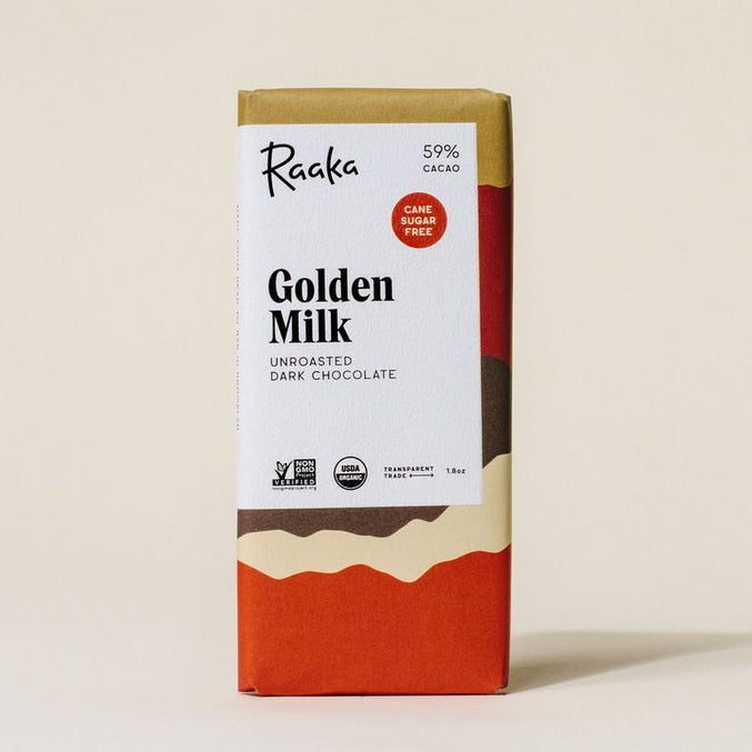 Raaka Chocolate-Artisan Chocolate-Pantry-Golden Milk-1.8oz-Much and Little Boutique-Vancouver-Canada