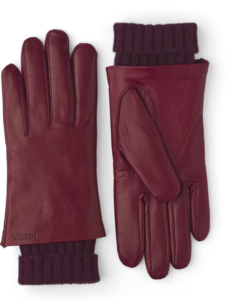 Hestra-Megan Leather Gloves-Hats & Scarves-Oxblood-8-Much and Little Boutique-Vancouver-Canada