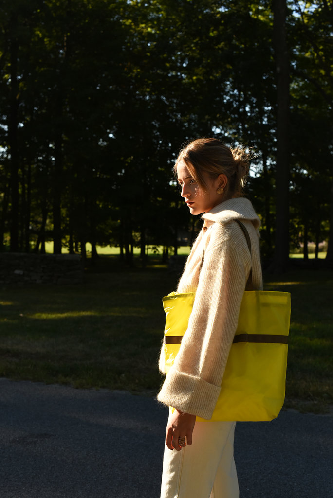 8.6.4 Design-Ripstop Nylon 2-Way Tote-Bags & Wallets-Yellow-Much and Little Boutique-Vancouver-Canada
