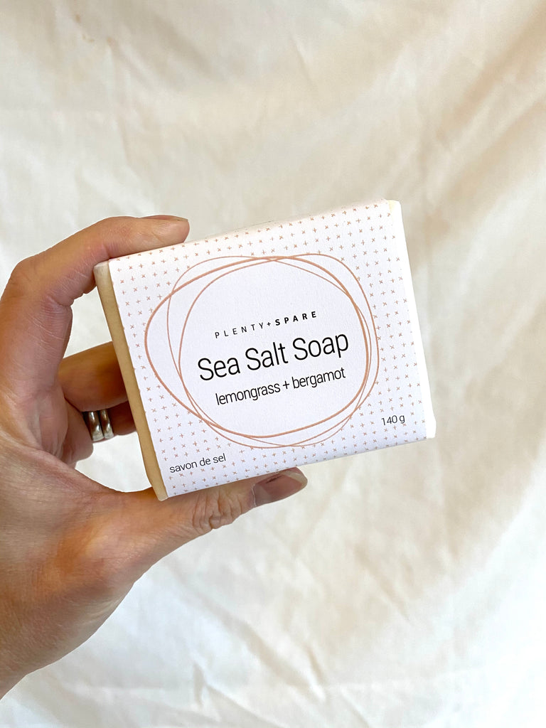 Plenty and Spare-Sea Salt Soap-Body Care-Lemongrass + Bergamot-O/S-Much and Little Boutique-Vancouver-Canada