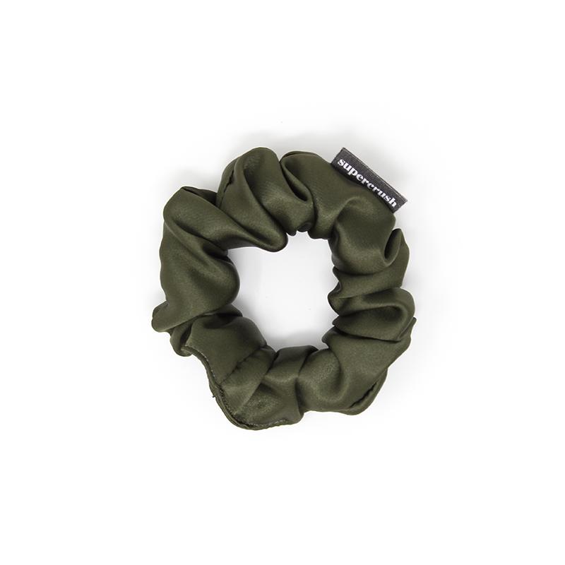 Supercrush-Skinny Scrunchie-Hair Accessories-Olive Satin-O/S-Much and Little Boutique-Vancouver-Canada