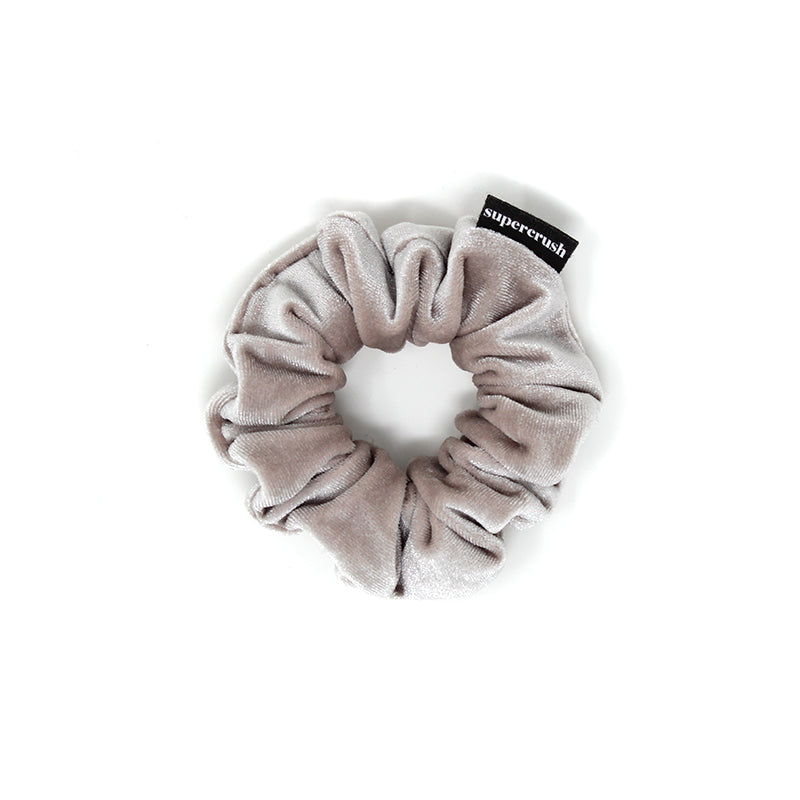 Supercrush-Skinny Scrunchie-Hair Accessories-Platinum Velvet-O/S-Much and Little Boutique-Vancouver-Canada