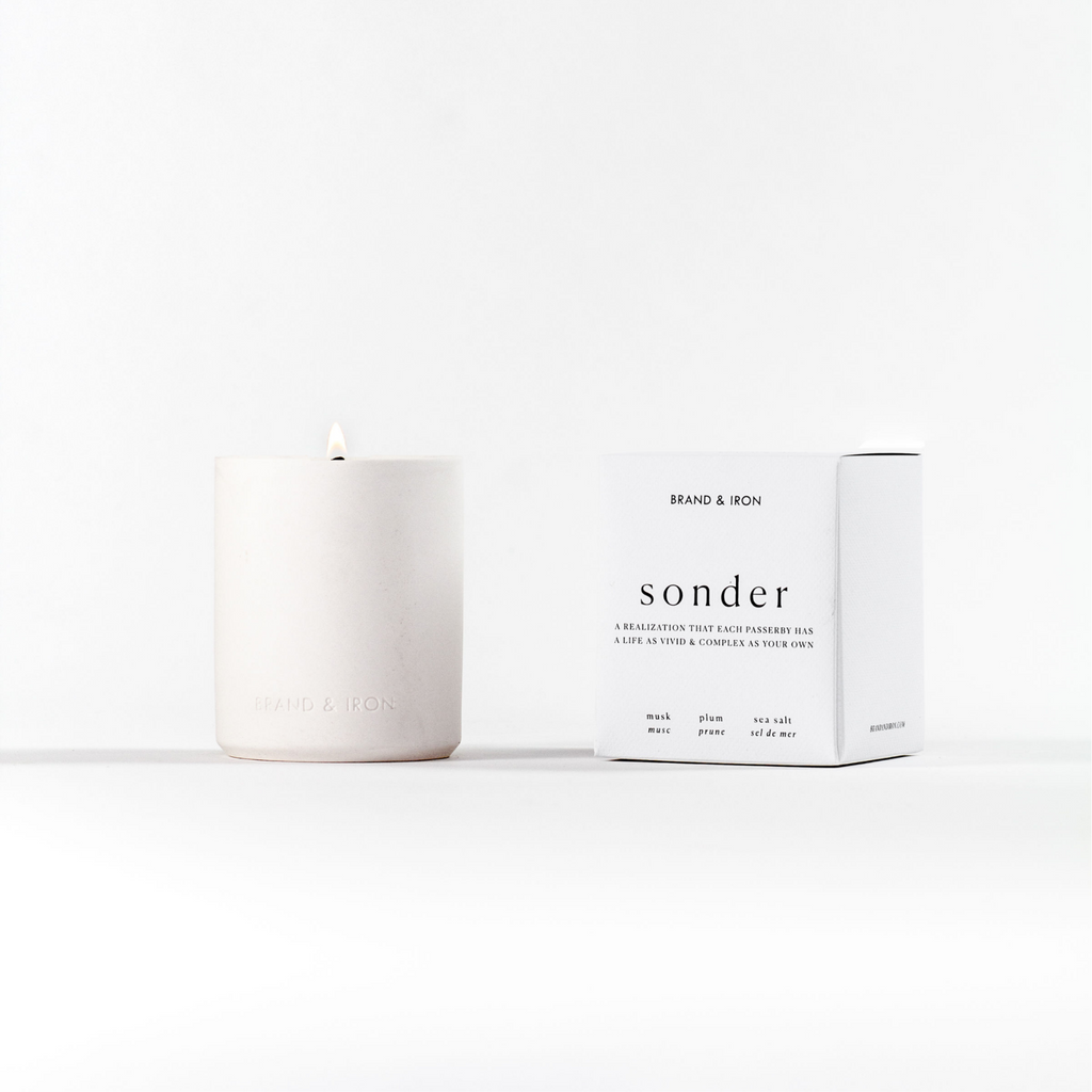 Brand & Iron-Scented Candle - Laconic Collection-Candles & Home Fragrance-Sonder-9oz-Much and Little Boutique-Vancouver-Canada