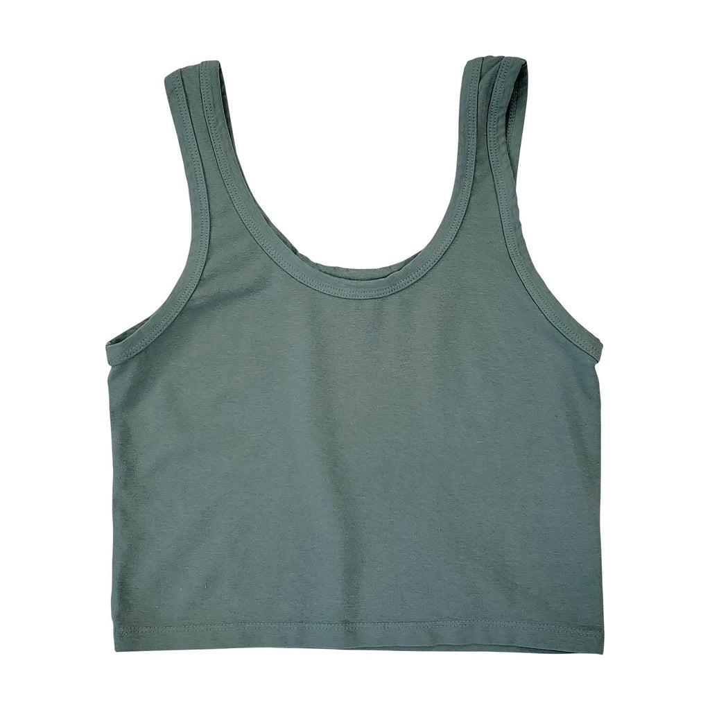 Jungmaven-Sporty Tank-Casual Tops-Clay Green-XSmall-Much and Little Boutique-Vancouver-Canada