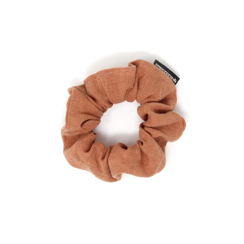 Supercrush-Skinny Scrunchie-Hair Accessories-Terracotta Linen-O/S-Much and Little Boutique-Vancouver-Canada