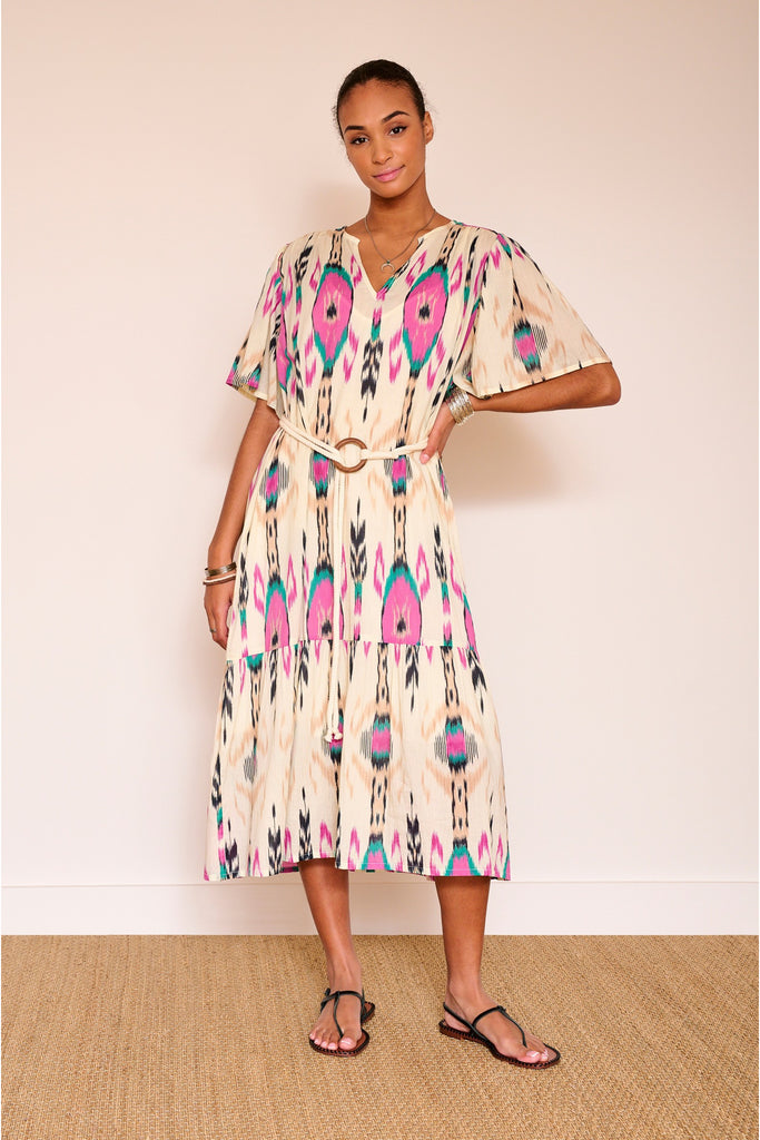 MKT-Ronny Printed Midi Dress-Dresses-Much and Little Boutique-Vancouver-Canada