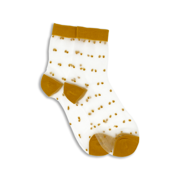 XS Unified-Sheer Dot Socks-Socks-Harvest-O/S-Much and Little Boutique-Vancouver-Canada