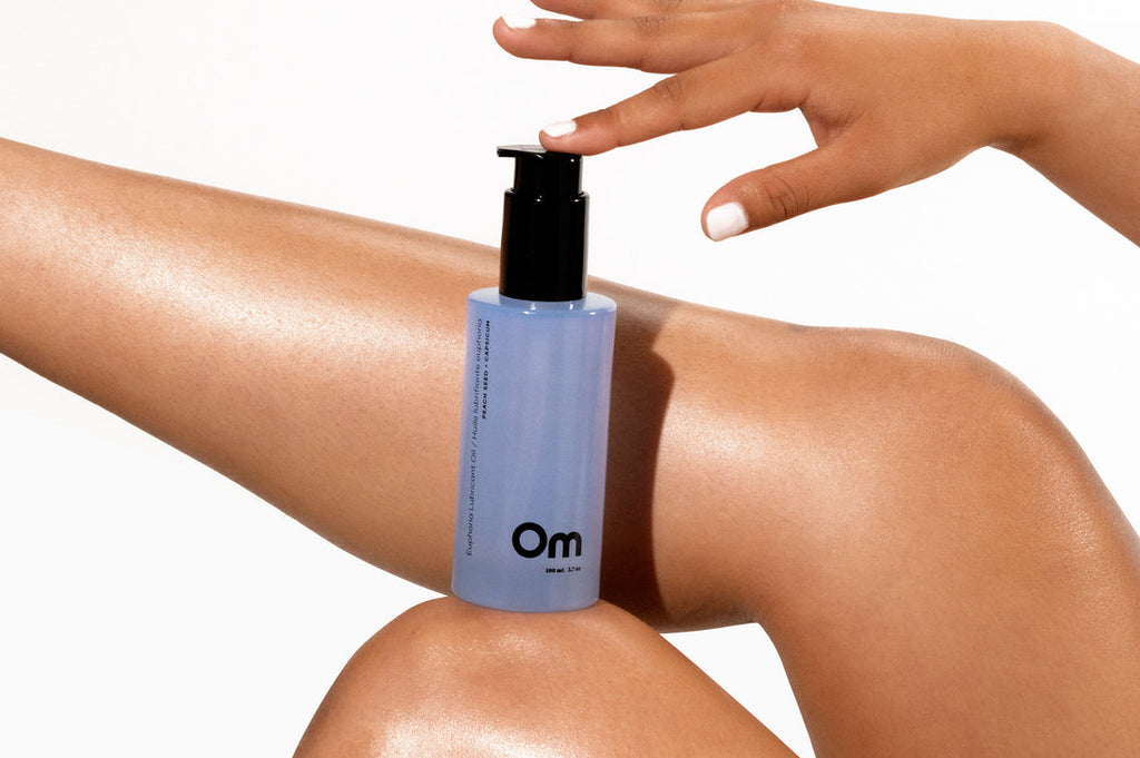 Om Organics-Peach Seed + Capsicum Euphoria Lubricant Oil-Body Care-Much and Little Boutique-Vancouver-Canada