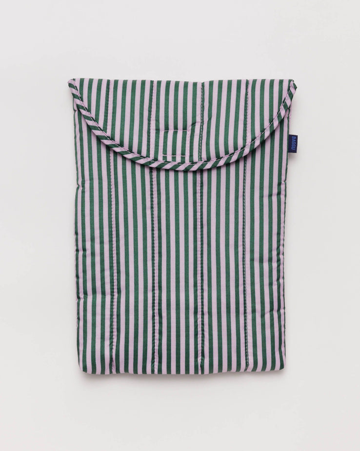 Baggu-Puffy Laptop Sleeve - 13"/14"-Bags & Wallets-Lilac Candy Stripe-Much and Little Boutique-Vancouver-Canada