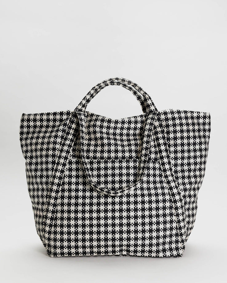 Baggu-Large Travel Cloud Bag-Bags & Wallets-BW Pixel Gingham-Much and Little Boutique-Vancouver-Canada