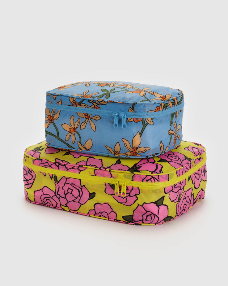Baggu-Packing Cube Set-Bags & Wallets-Garden Flowers-Much and Little Boutique-Vancouver-Canada