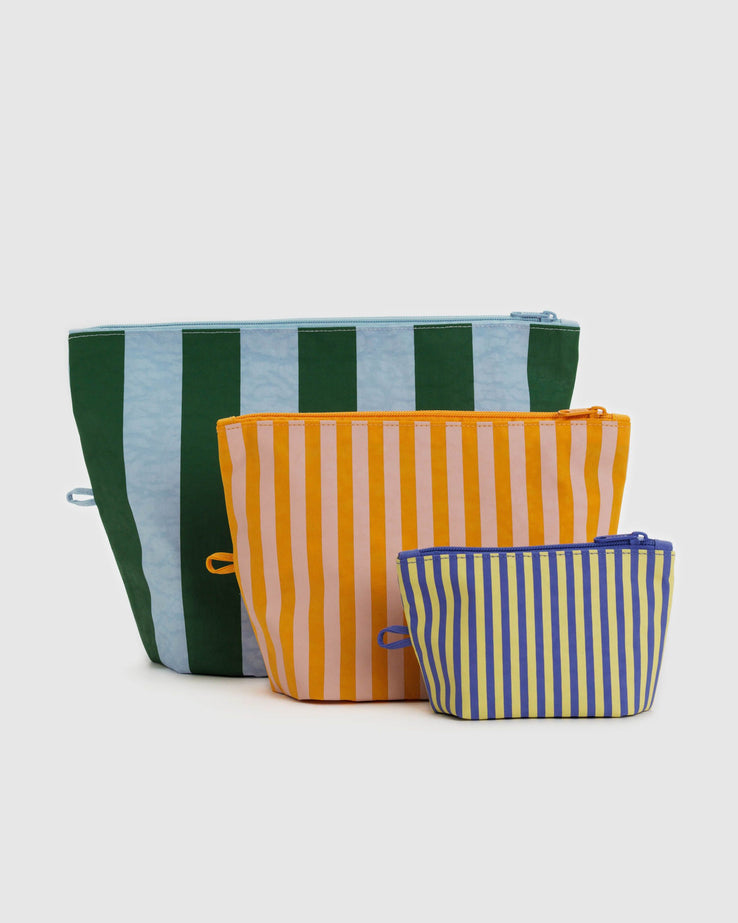 Baggu-Go Pouch Set-Bags & Wallets-Hotel Stripes-Much and Little Boutique-Vancouver-Canada