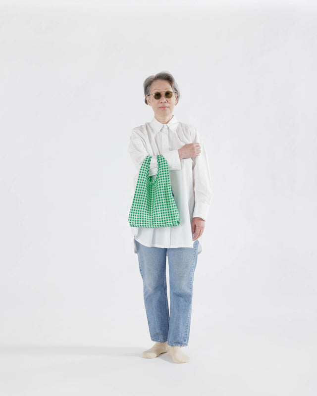 Baggu-Baby Baggu - Green Gingham-Bags & Wallets-Much and Little Boutique-Vancouver-Canada