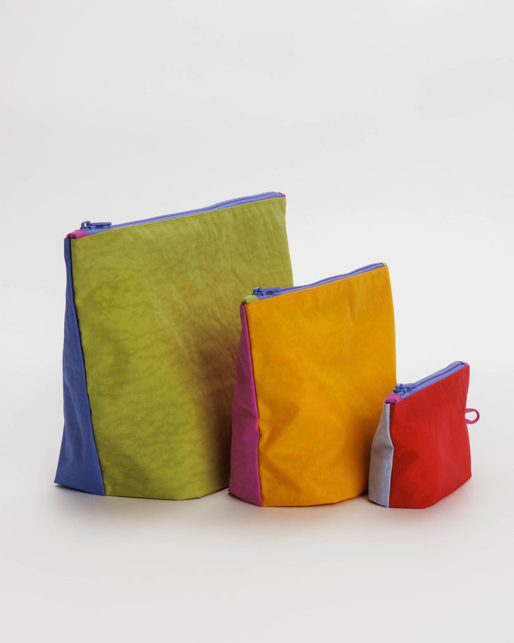 Baggu-Go Pouch Set-Bags & Wallets-Vacation Colourblock-Much and Little Boutique-Vancouver-Canada