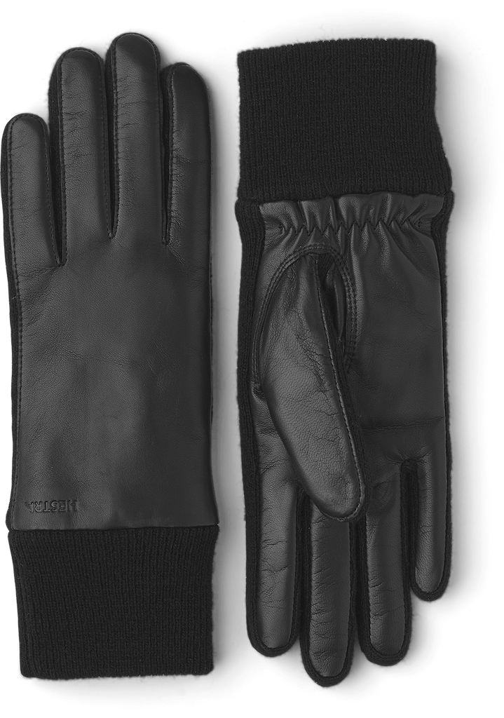 Hestra-Jeanne Leather Glove-Hats & Scarves-Black-6-Much and Little Boutique-Vancouver-Canada