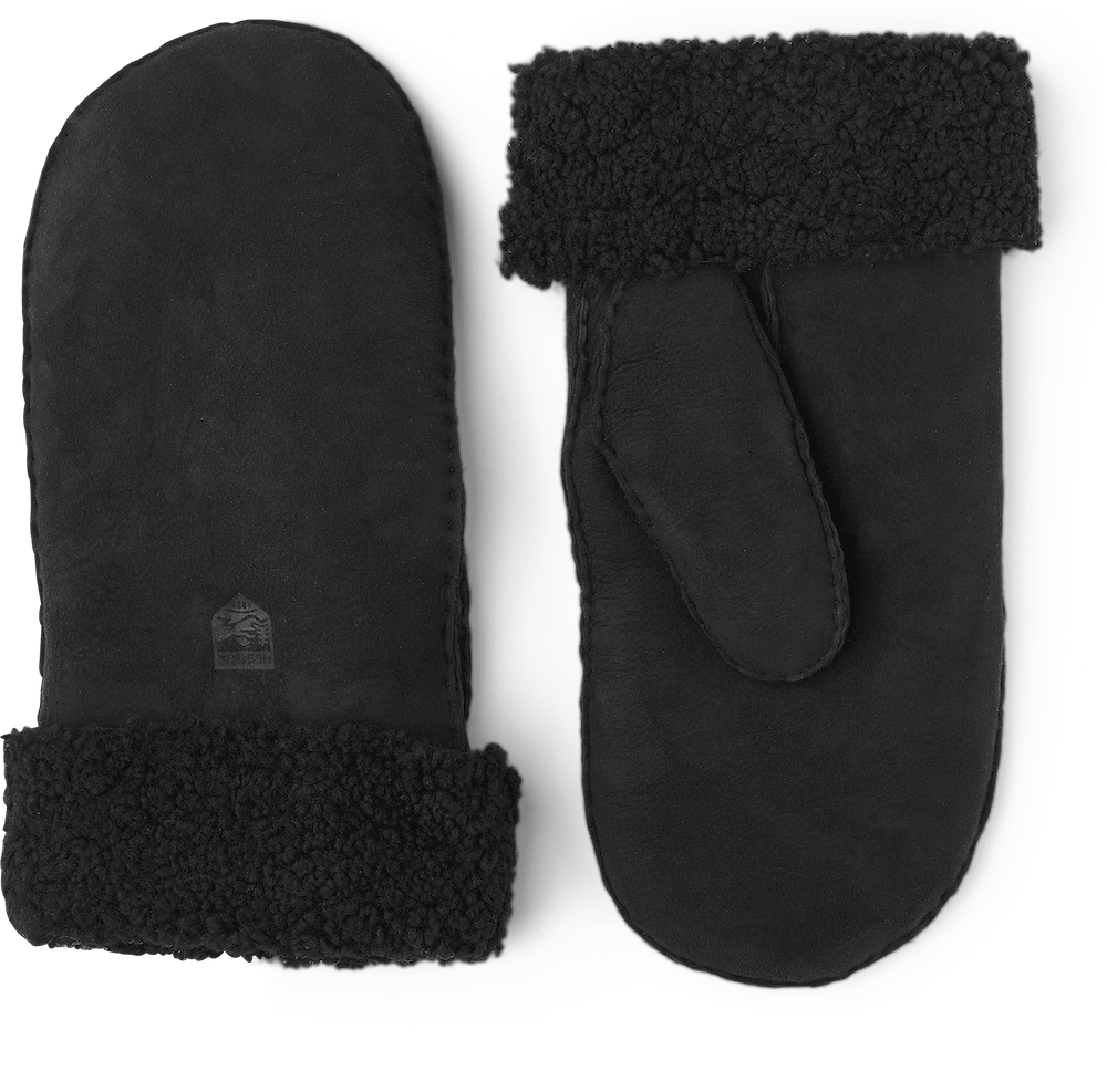 Hestra-Sheepskin Mittens-Hats & Scarves-Black-6-Much and Little Boutique-Vancouver-Canada