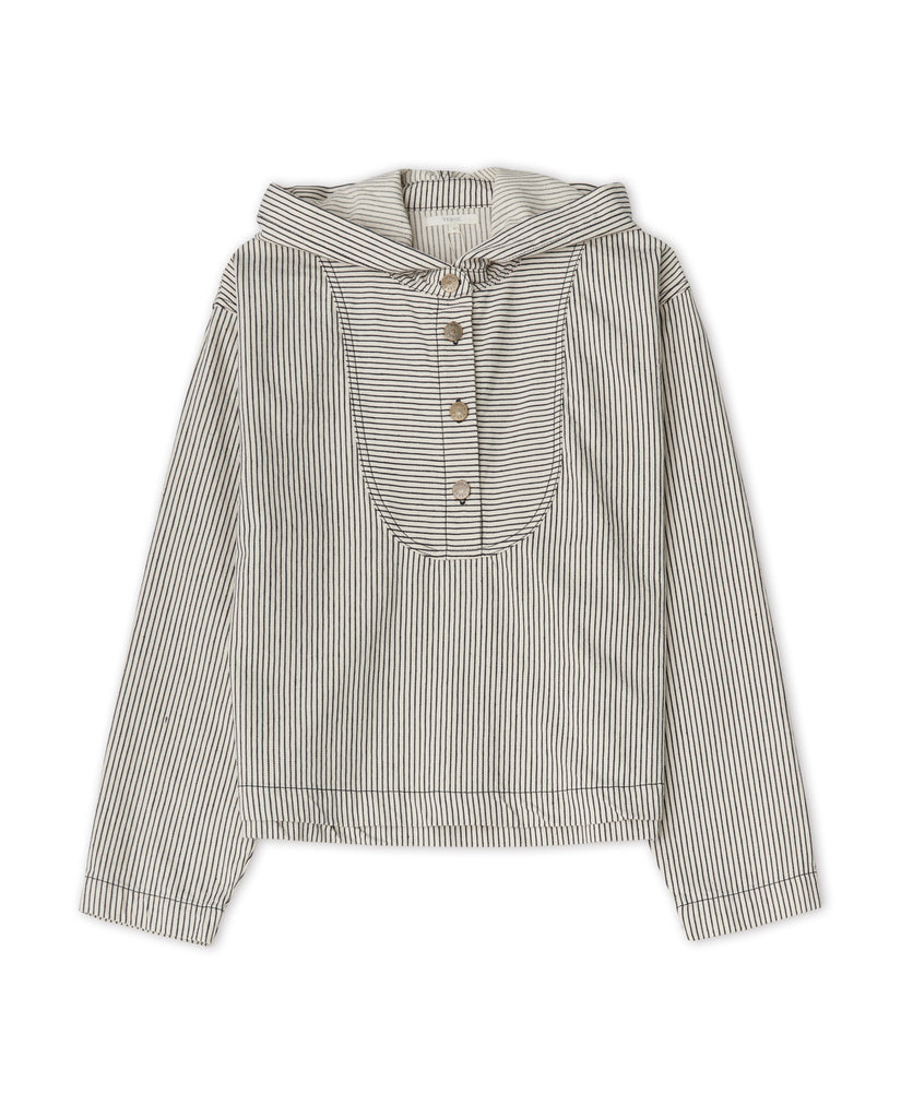 Yerse-Striped Denim Pullover-Outerwear-Much and Little Boutique-Vancouver-Canada
