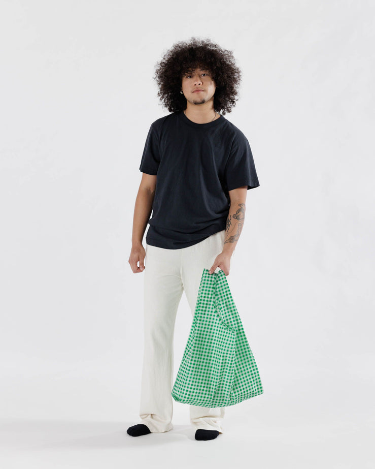Baggu-Standard Baggu - Green Gingham-Bags & Wallets-Much and Little Boutique-Vancouver-Canada