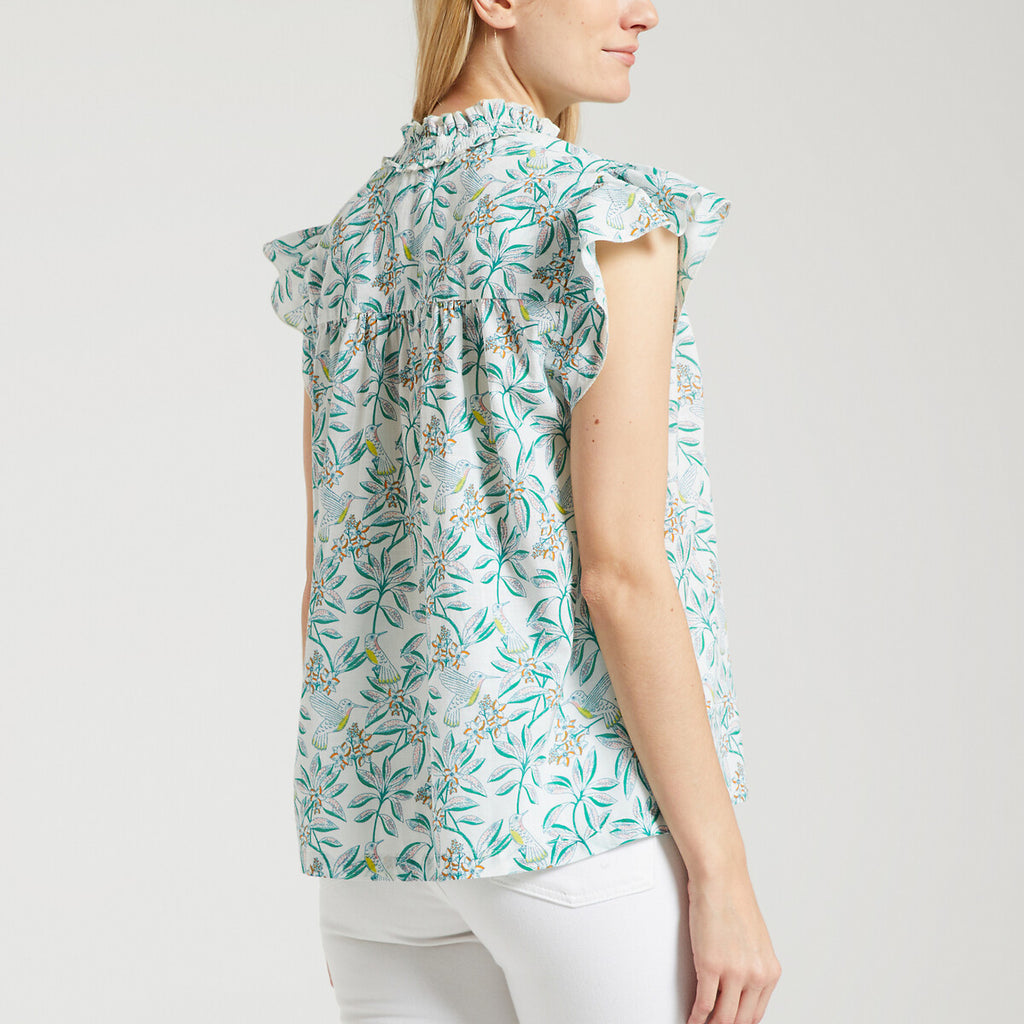 Des Petits Hauts-Tokoko Pattern Blouse-Shirts & Blouses-Much and Little Boutique-Vancouver-Canada