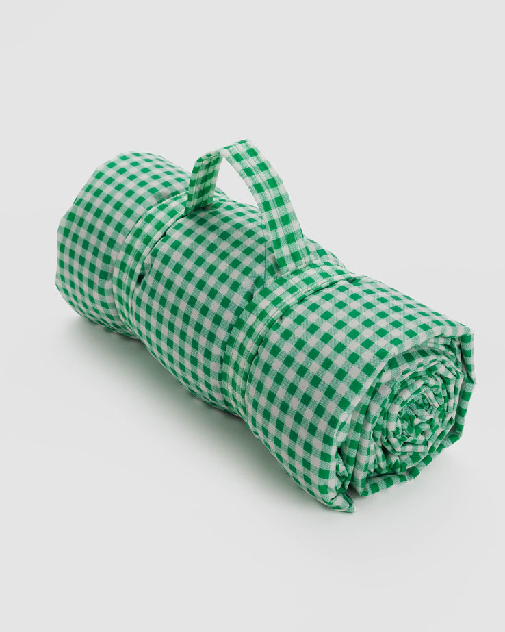 Baggu-Puffy Picnic Blanket-Throws & Blankets-Green Gingham-Much and Little Boutique-Vancouver-Canada