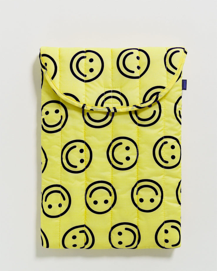 Baggu-Puffy Laptop Sleeve - 16"-Bags & Wallets-Yellow Happy-Much and Little Boutique-Vancouver-Canada
