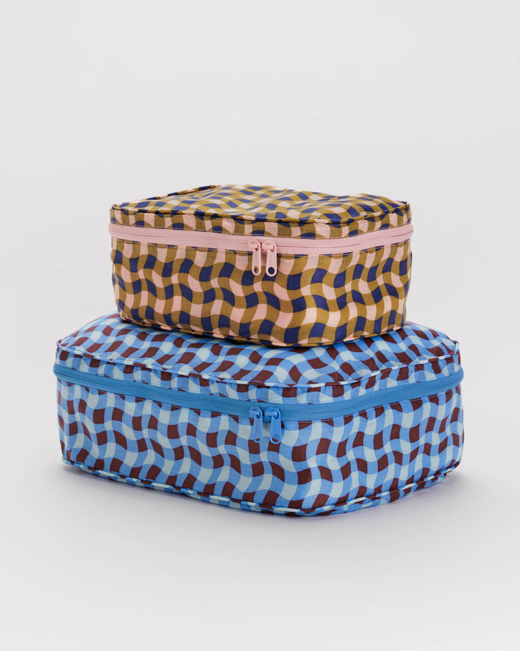 Baggu-Packing Cube Set-Bags & Wallets-Wavy Gingham-Much and Little Boutique-Vancouver-Canada
