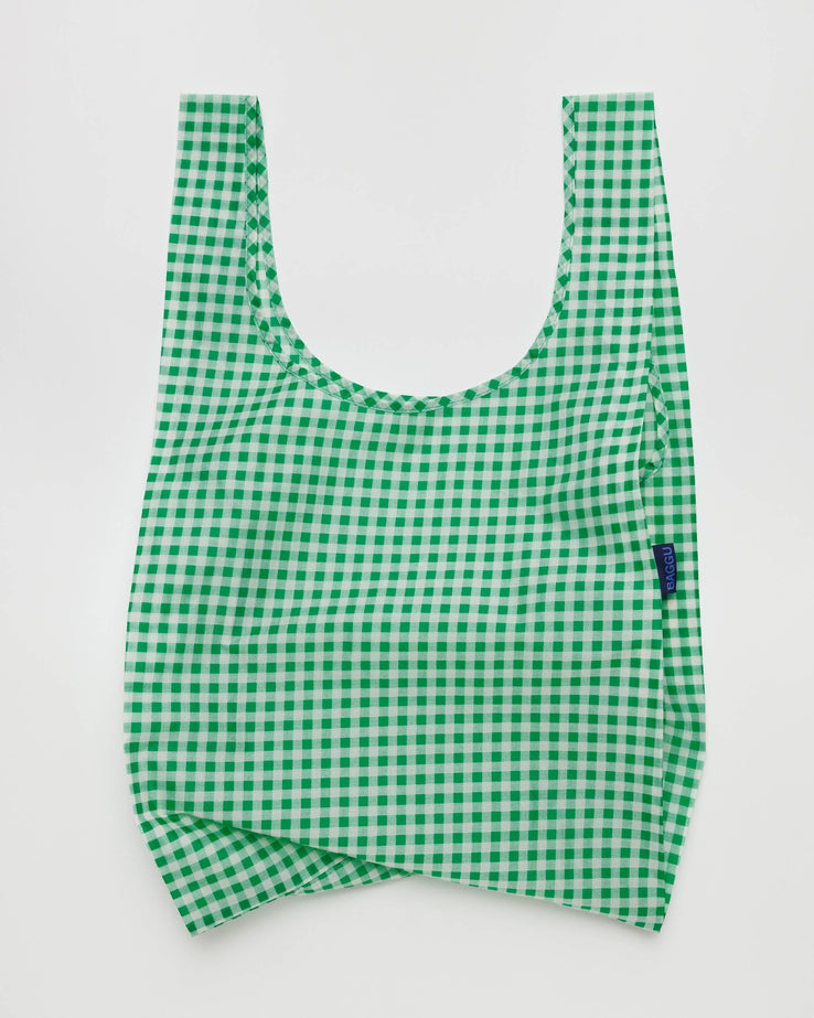 Baggu-Standard Baggu - Green Gingham-Bags & Wallets-Much and Little Boutique-Vancouver-Canada