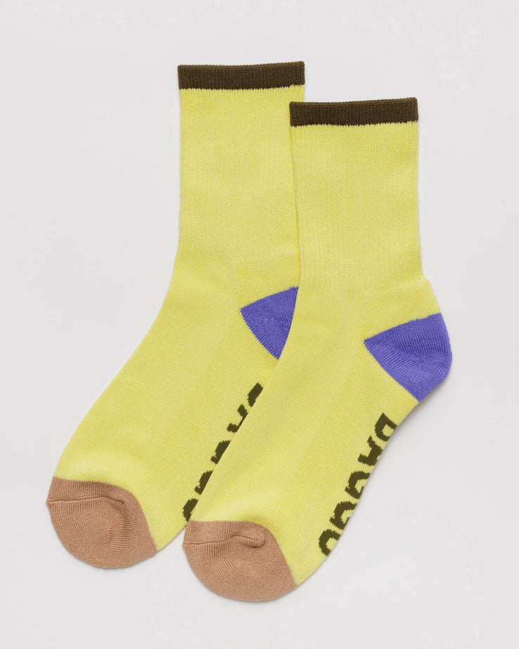 Baggu-Ribbed Socks-Socks-Lemon Curd Mix-Much and Little Boutique-Vancouver-Canada