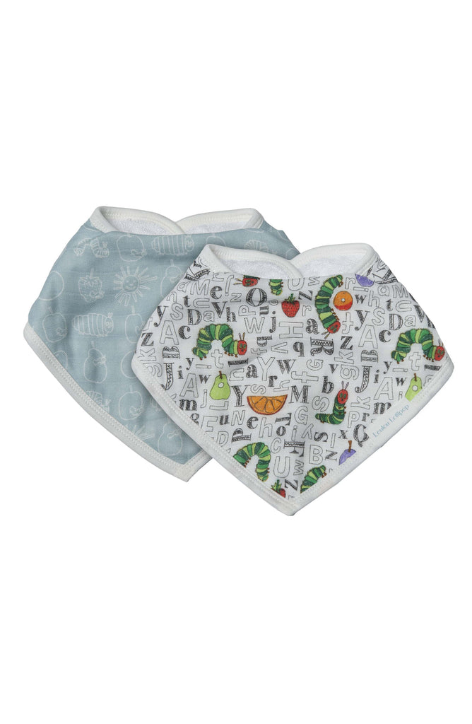 Loulou Lollipop-Set Of Two Bandana Bibs-Everyday Essentials-Eric Carle Alphabet-O/S-Much and Little Boutique-Vancouver-Canada
