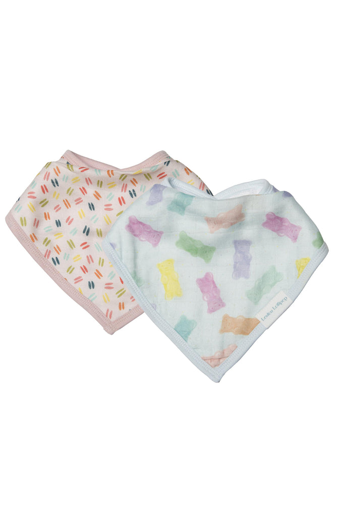 Loulou Lollipop-Set Of Two Bandana Bibs-Everyday Essentials-Gummy Bear-O/S-Much and Little Boutique-Vancouver-Canada