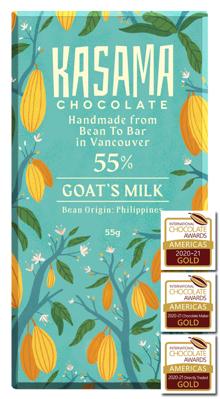 Kasama Chocolate-Goat's Milk Chocolate Bar-Pantry-Much and Little Boutique-Vancouver-Canada