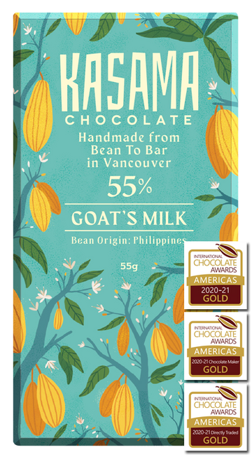 Kasama Chocolate-Goat's Milk Chocolate Bar-Pantry-Much and Little Boutique-Vancouver-Canada