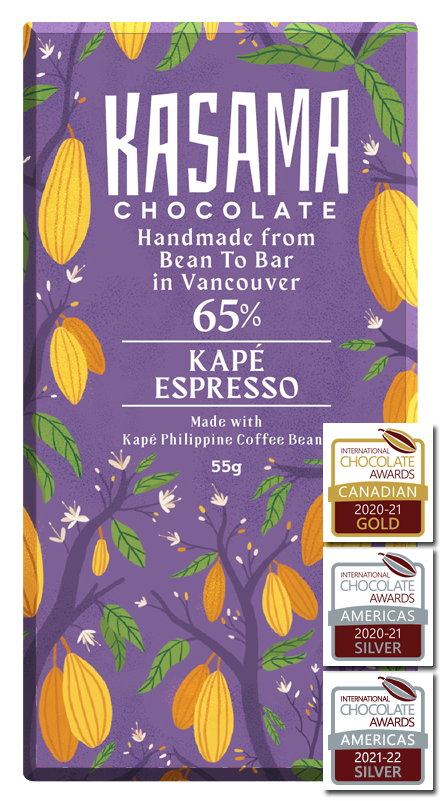 Kasama Chocolate-Kapé Espresso Chocolate Bar-Pantry-Much and Little Boutique-Vancouver-Canada