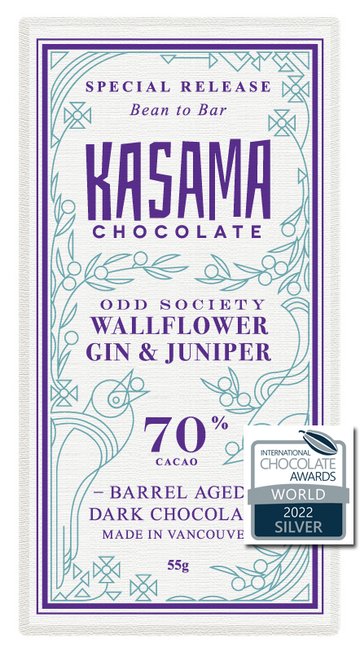 Kasama Chocolate-Wallflower Gin Chocolate Bar-Pantry-Much and Little Boutique-Vancouver-Canada