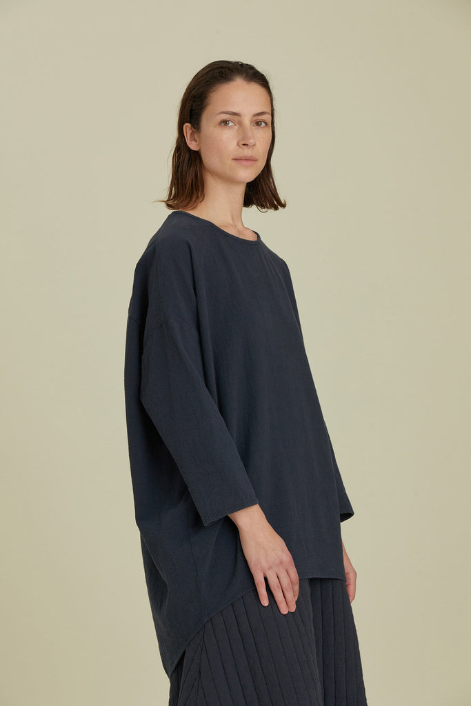 Black Crane-Lantern Tunic-Shirts & Blouses-Much and Little Boutique-Vancouver-Canada