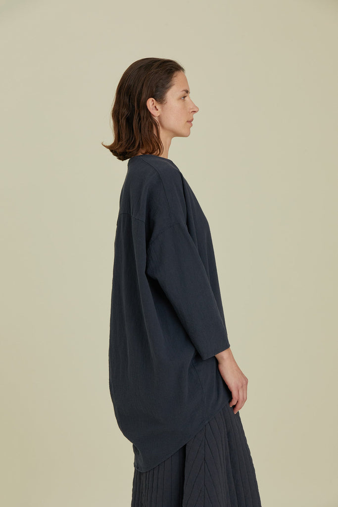Black Crane-Lantern Tunic-Shirts & Blouses-Much and Little Boutique-Vancouver-Canada