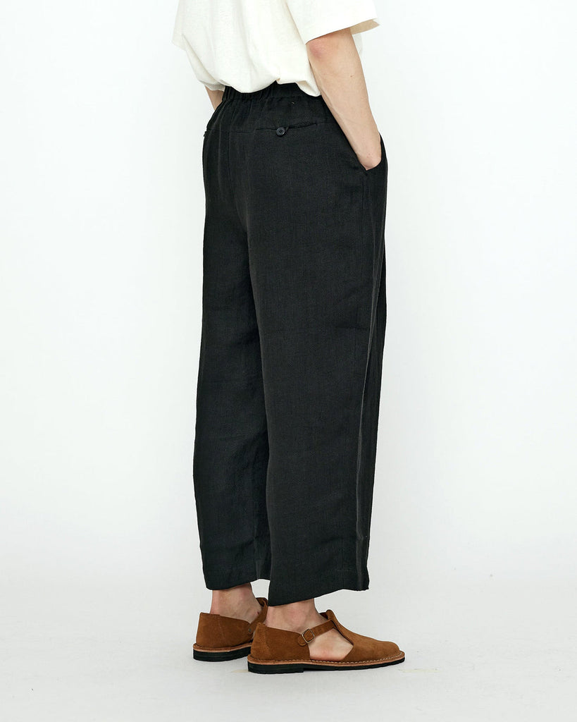 7115 by Szeki-Pleated Linen Trouser-Bottoms-Much and Little Boutique-Vancouver-Canada