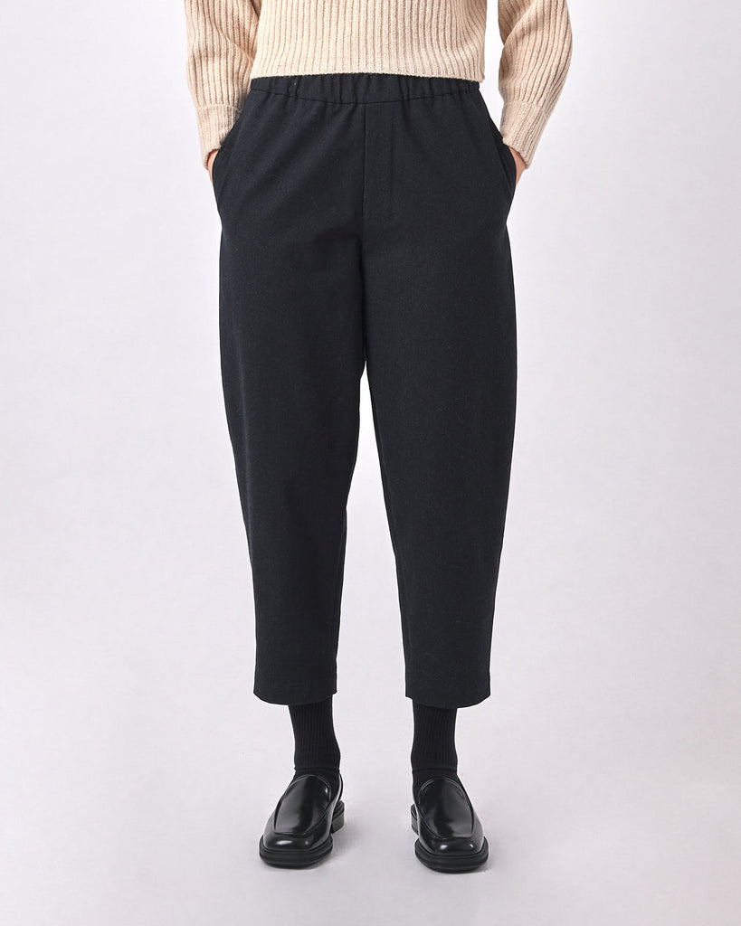 7115 by Szeki-Signature Elastic Pull-Up Pants Fall Edition-Bottoms-Navy Black-XSmall-Much and Little Boutique-Vancouver-Canada